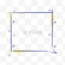 正方形对话框图片_手绘小清新简约对话框