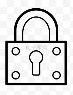 开锁公司logo图片_安全锁设计卡通图标