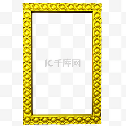 圆形金色相框图片_金色凹面圆形金属框架