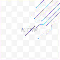 渐变线图片_不规则图形科技感点线蓝色