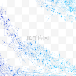 虚拟点背景图片_炫光虚拟点线科技