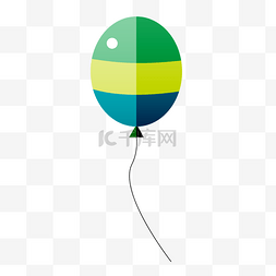 庆祝生日绿色气球