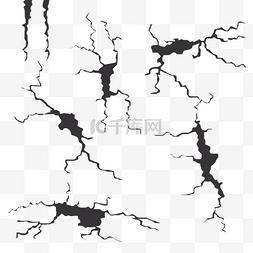 地面缝隙图片_地震不规则裂纹裂缝错位