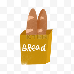 卡通一袋面包