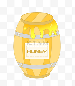黄色立体蜂蜜