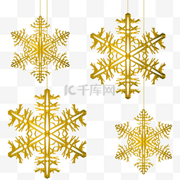 六个六边形图片_金属材质的圣诞节雪花