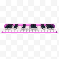 C4D页面装饰钢琴琴键