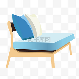 蓝色简易图片_蓝色简易沙发