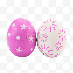 花纹图片_两个粉红色复活节彩蛋