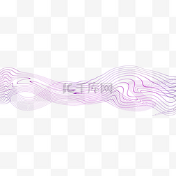 线条扭曲图片_线条简约几何扭曲线条波纹渐变科