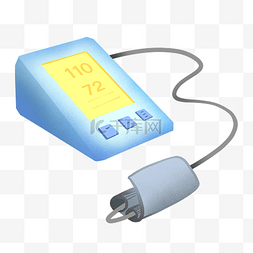 血压计计图片_蓝色医疗血压仪