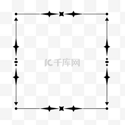 手部线条图图片_欧式花纹边框手账装饰简约线条