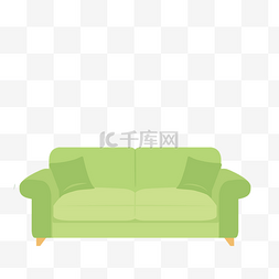 时尚沙发家具图片_绿色的沙发免抠图