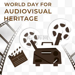 胶卷放映机图片_world day for audiovisual heritage质感复