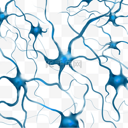 神经元细胞图片_蓝色神经元医学