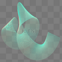 科技智能魔幻数据点状线几何体放