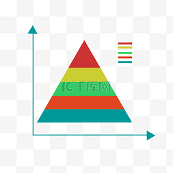 彩色三角形数据分析图案