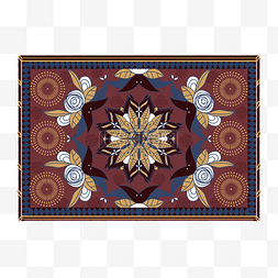 中式古典花纹地毯图片_古典花纹地毯