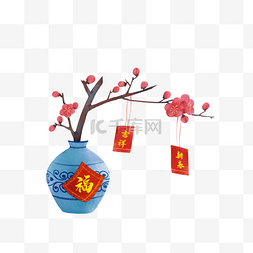 春节中国风梅花图片_中国风春节装饰