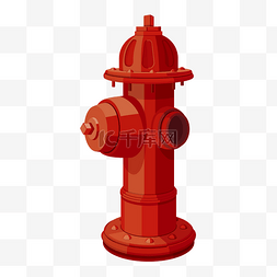 室外消防栓简图图片_红色消防栓