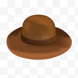 棕色男士帽子