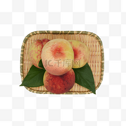 一篮水果桃子