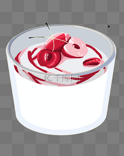 樱桃美味酸奶