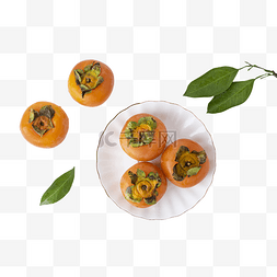 秋季丰收季节美食柿子