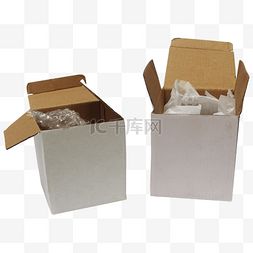 实物纸箱包装图片_可回收物垃圾纸箱包装