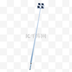 实拍路边白色摄像头