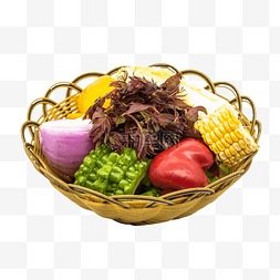 紫甘蓝蔬菜篮子