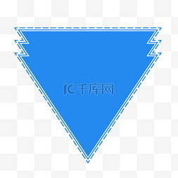 矢量三角形标题框