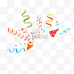 矢量节日庆祝撒花