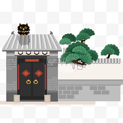 猫头鹰飞图片_农家小院