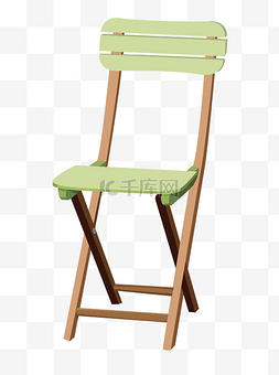 绿色靠背椅