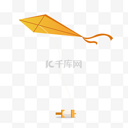 风筝橙色菱形风筝