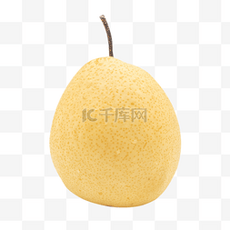 一个黄色梨子