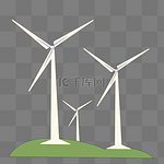 环境绿色能源风车