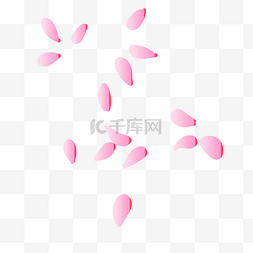 粉色唯美高清图片_唯美樱花花瓣设计元素