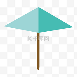 彩色创意几何遮阳伞元素