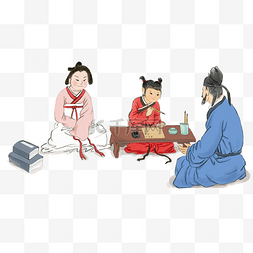 古代七巧板图片_古代小孩父母教育