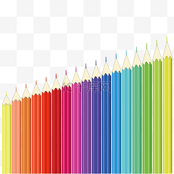 艺术感的铅笔排列