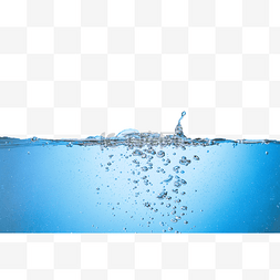 水球的水花图片_水中的蓝色水花