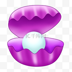 紫色毒物游戏炫光图片_紫色贝壳装饰