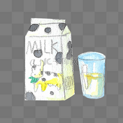 盒子牛奶图片_牛奶低脂营养饮品