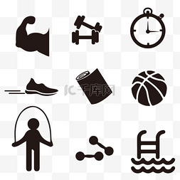 健身小logo图形