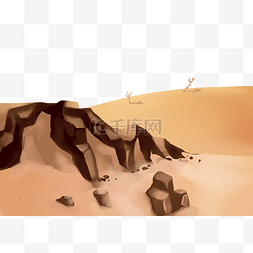 沙丘平地图片_荒漠沙丘