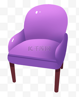 紫色布艺沙发