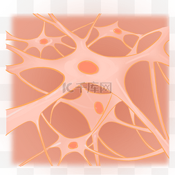 细胞粉色平面医疗神经细胞免抠
