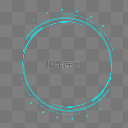 刻度图片_蓝色科技感线条感圆圈
